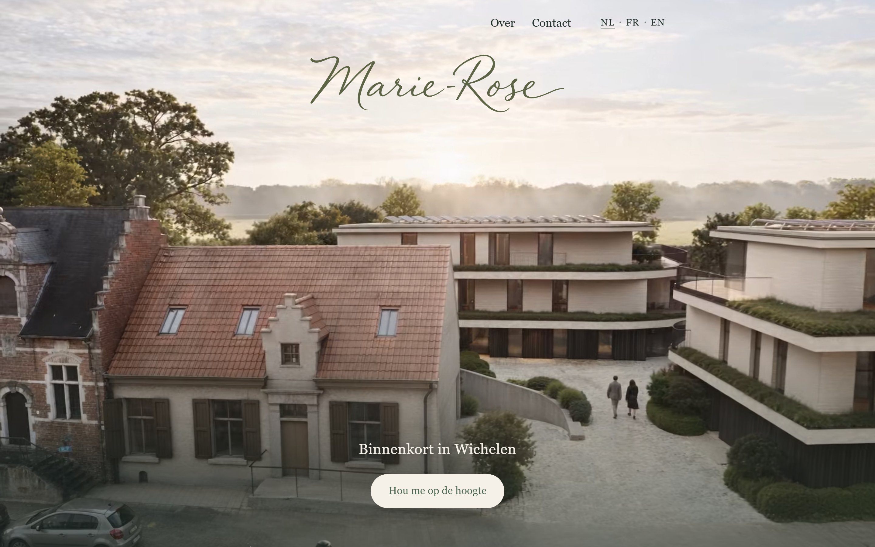 De homepagina van Marie-Rose, binnenkort in Wichelen